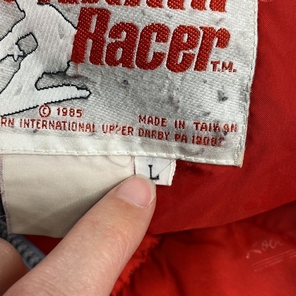 Vintage Downhill Racer Down Filled Puffer Jacket Men's Size Large - Picture 4 of 10